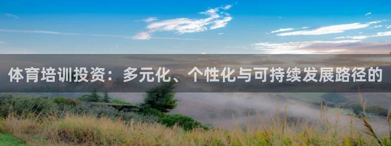 焦点娱乐平台怎么样：体育培训投资：多元化、个性化与可